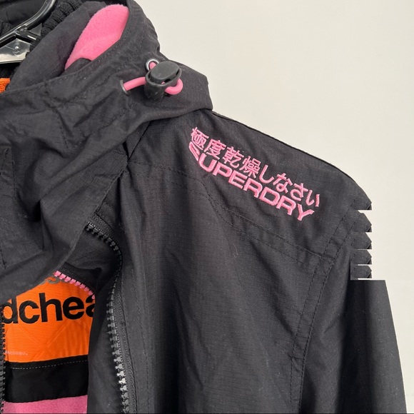 SUPERDRY Windcheater Jacker Pink Fleece Lining - Picture 6 of 11